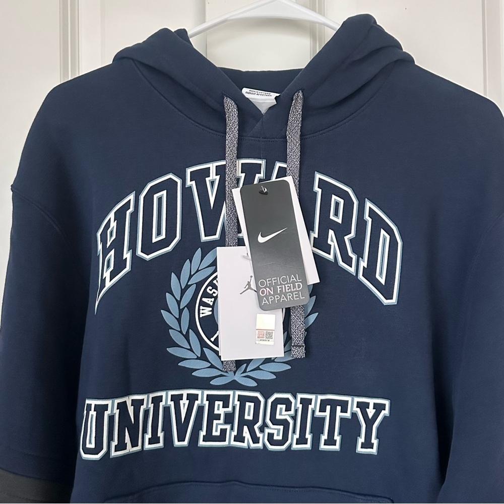 Nike Air Jordan Howard University Player Team Issued M Pullover Hoodie Sweater - Picture 6 of 14